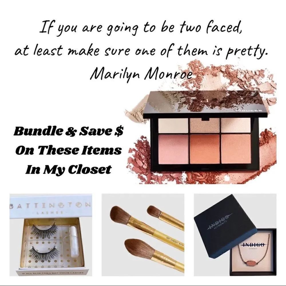 MOTD Gold Goddess Face Makeup Brush Set • NIP